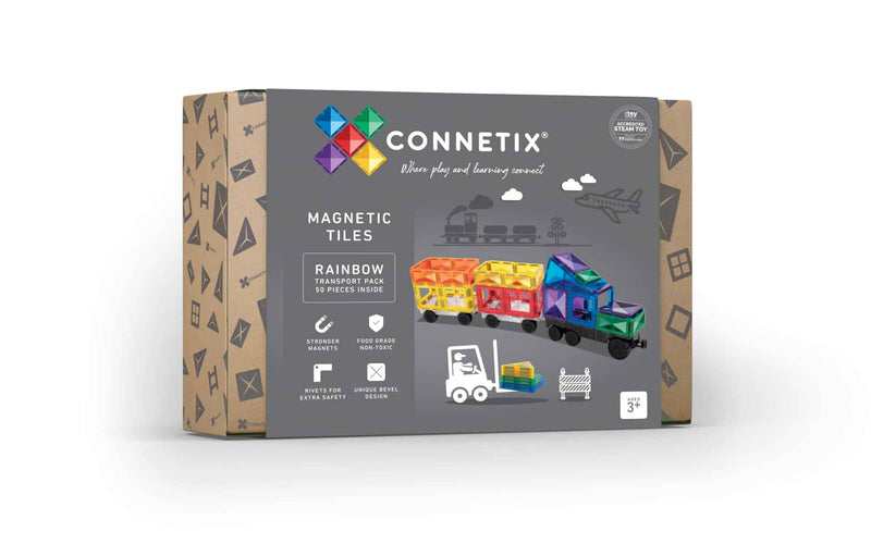 De Kinderwinkel Connetix Rainbow Transport Pack