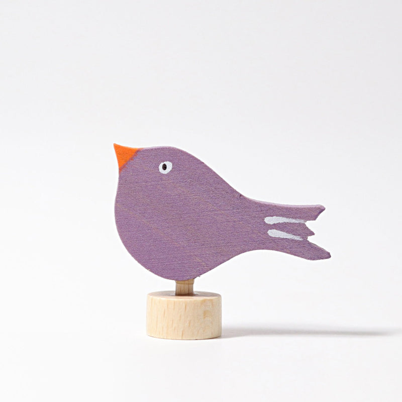 De Kinderwinkel - Grimm's Decoratief Figuur Vogel Paars