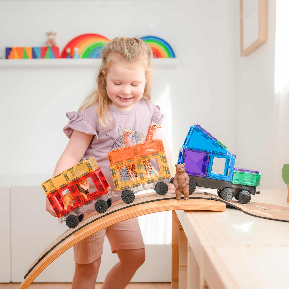 De Kinderwinkel Connetix Rainbow Transport Pack