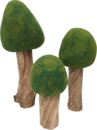 De Kinderwinkel Papoose Toys Bomen set zomer