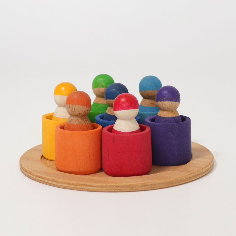 De Kinderwinkel - Grimm's Zeven Vrienden in Houten Schalen