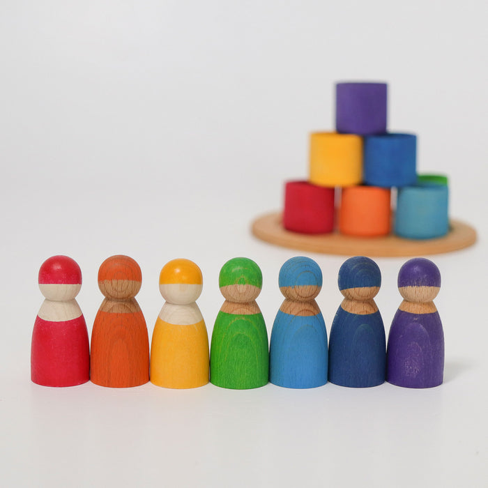 De Kinderwinkel - Grimm's Zeven Vrienden in Houten Schalen
