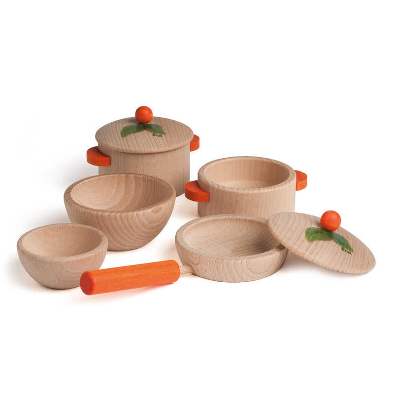 De Kinderwinkel Erzi Houten kookset