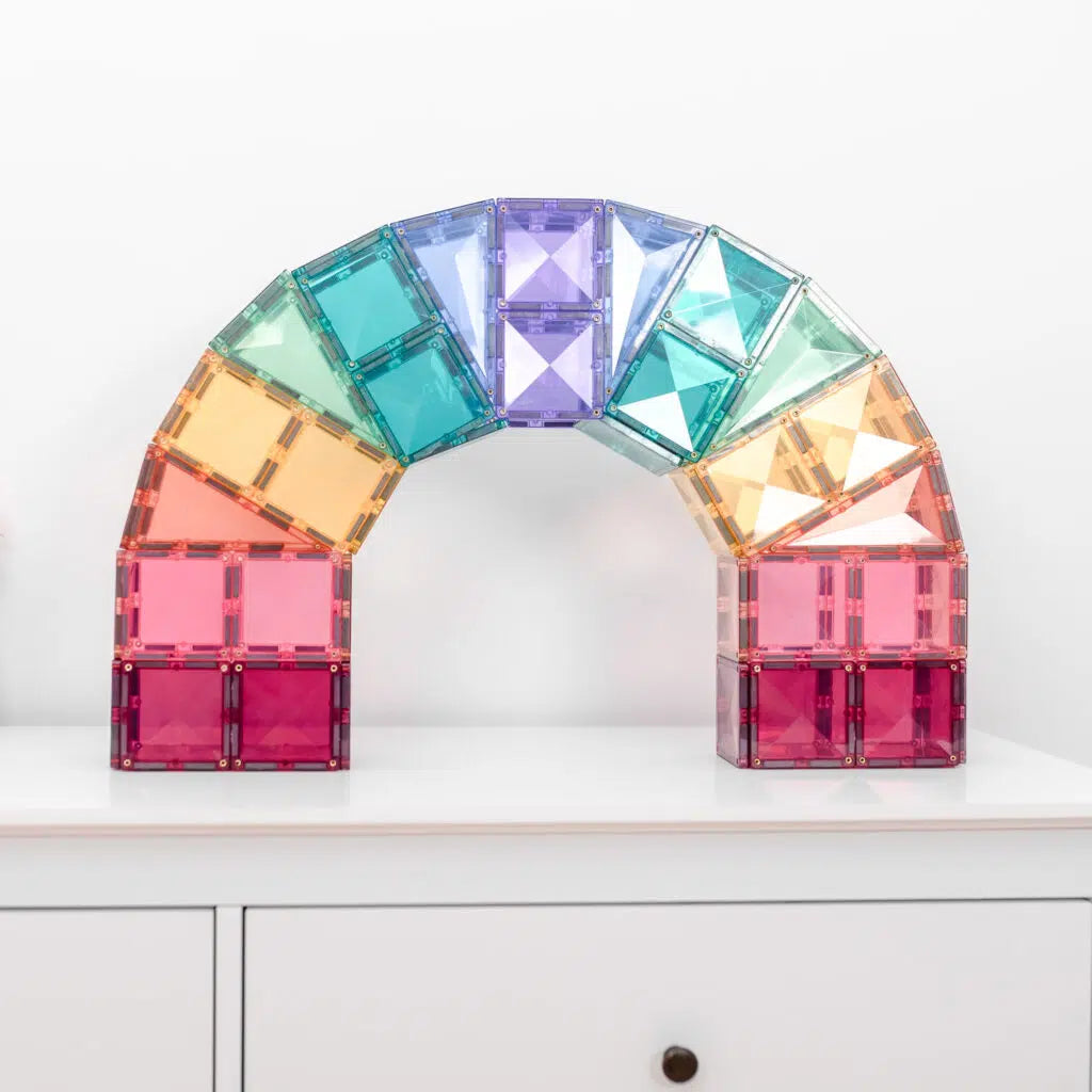 De Kinderwinkel Connetix Magnetic Tiles Pastel Creative Pack 120 stuks