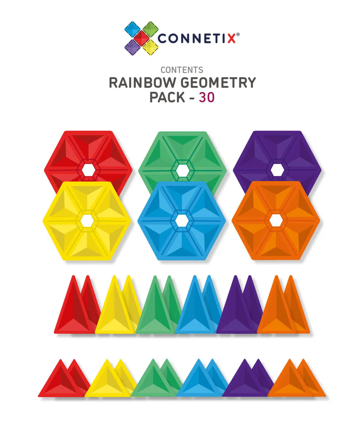 De Kinderwinkel Connetix Magnetic Tiles Geometry Pack