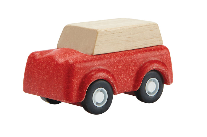 De Kinderwinkel Plan Toys Houten auto rood