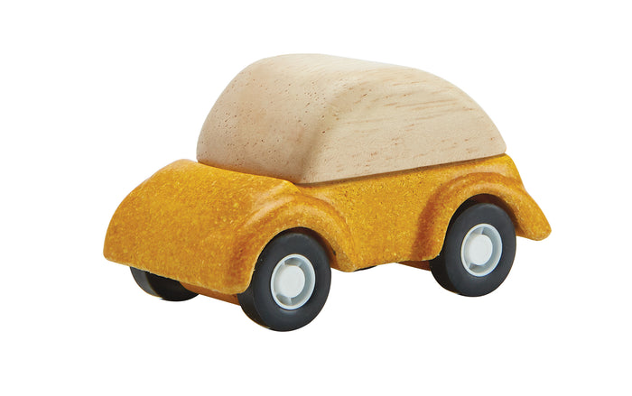 De Kinderwinkel Plan Toys Houten auto geel
