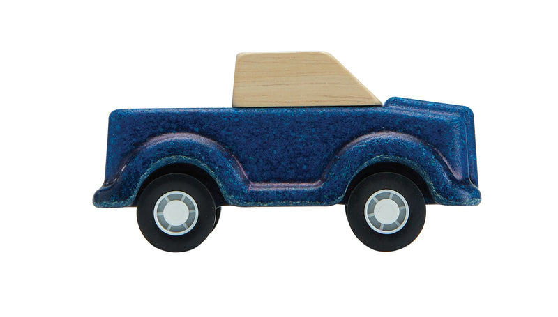 De Kinderwinkel De Kinderwinkel De Kinderwinkel Plan Toys Houten auto blauw