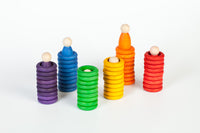De Kinderwinkel Grapat 60-delige set nins, ringen en munten