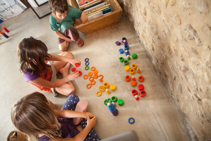 De Kinderwinkel Grapat 60-delige set nins, ringen en munten