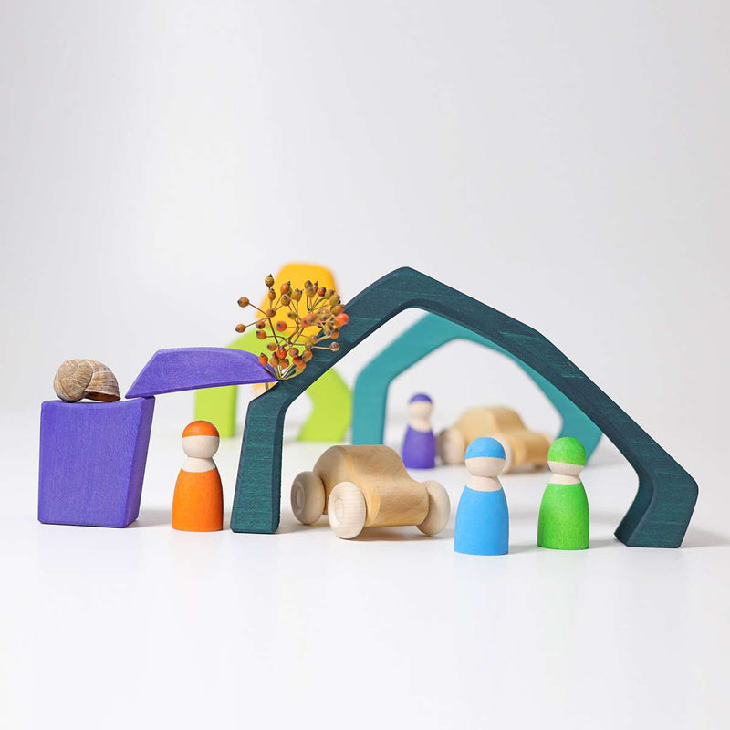 De Kinderwinkel - Grimm's Bouwset Vier Elementen Groot