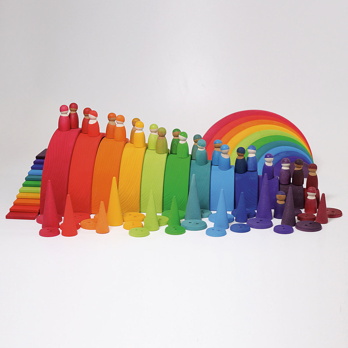 De Kinderwinkel - Grimm's Houten Regenboog Rood