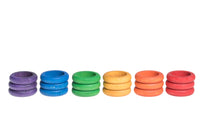 Grapat 18 Houten Ringen (6 kleuren)