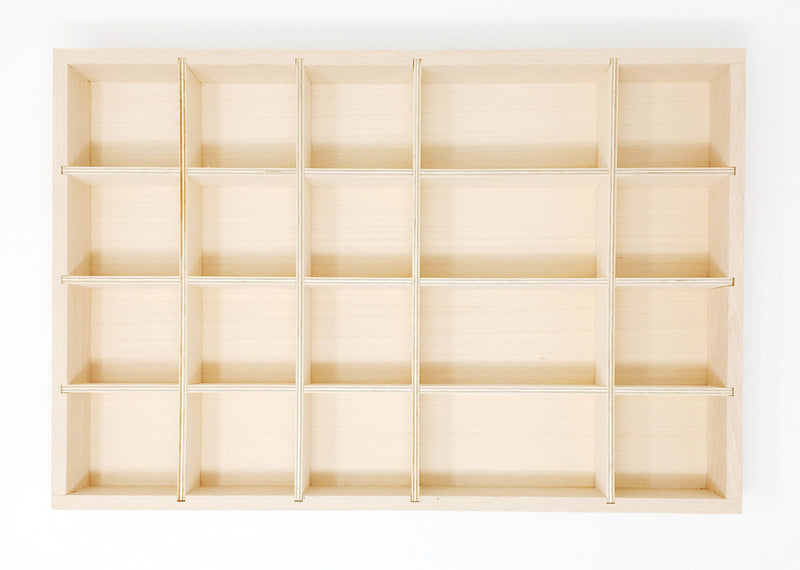 Grapat - Houten Sorteerbak Tinker Tray: Natuur hout