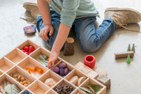 Grapat - Houten Sorteerbak Tinker Tray: Natuur hout