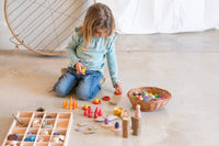 Grapat - Houten Sorteerbak Tinker Tray: Natuur hout