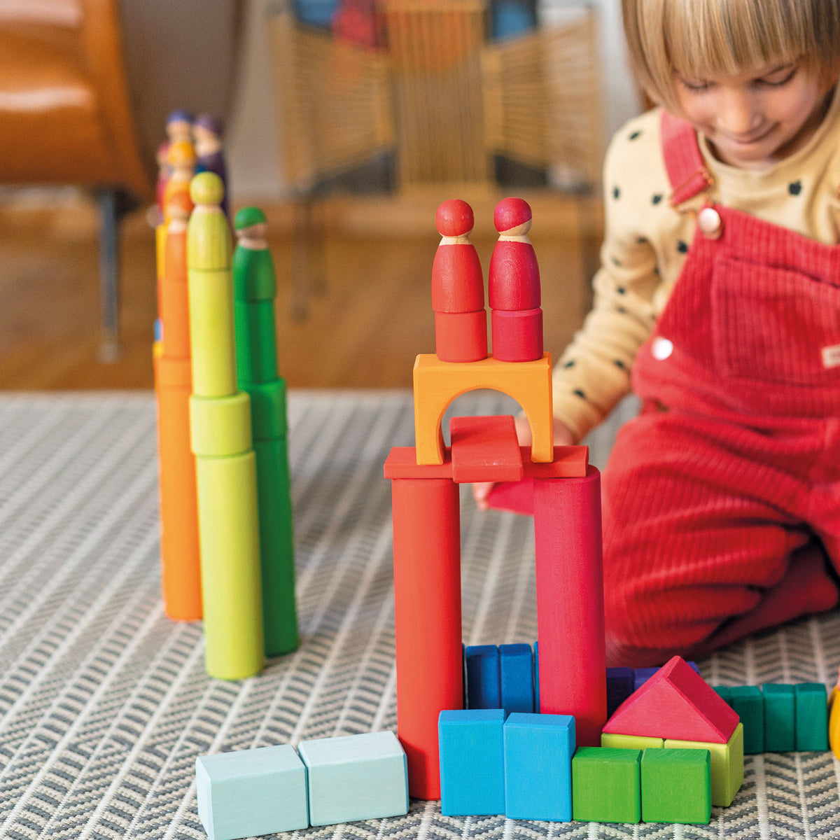 De Kinderwinkel - Grimm's Blokkenset Cilinders