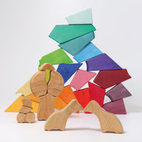 De Kinderwinkel - Grimm's Bouwspel Regenboog Leeuw