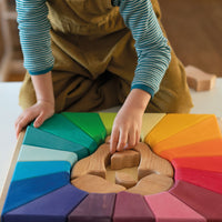 De Kinderwinkel - Grimm's Bouwspel Regenboog Leeuw