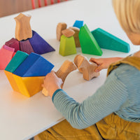 De Kinderwinkel - Grimm's Bouwspel Regenboog Leeuw