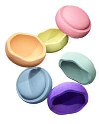 De Kinderwinkel Stapelstein Pastel Rainbow 6 stuks