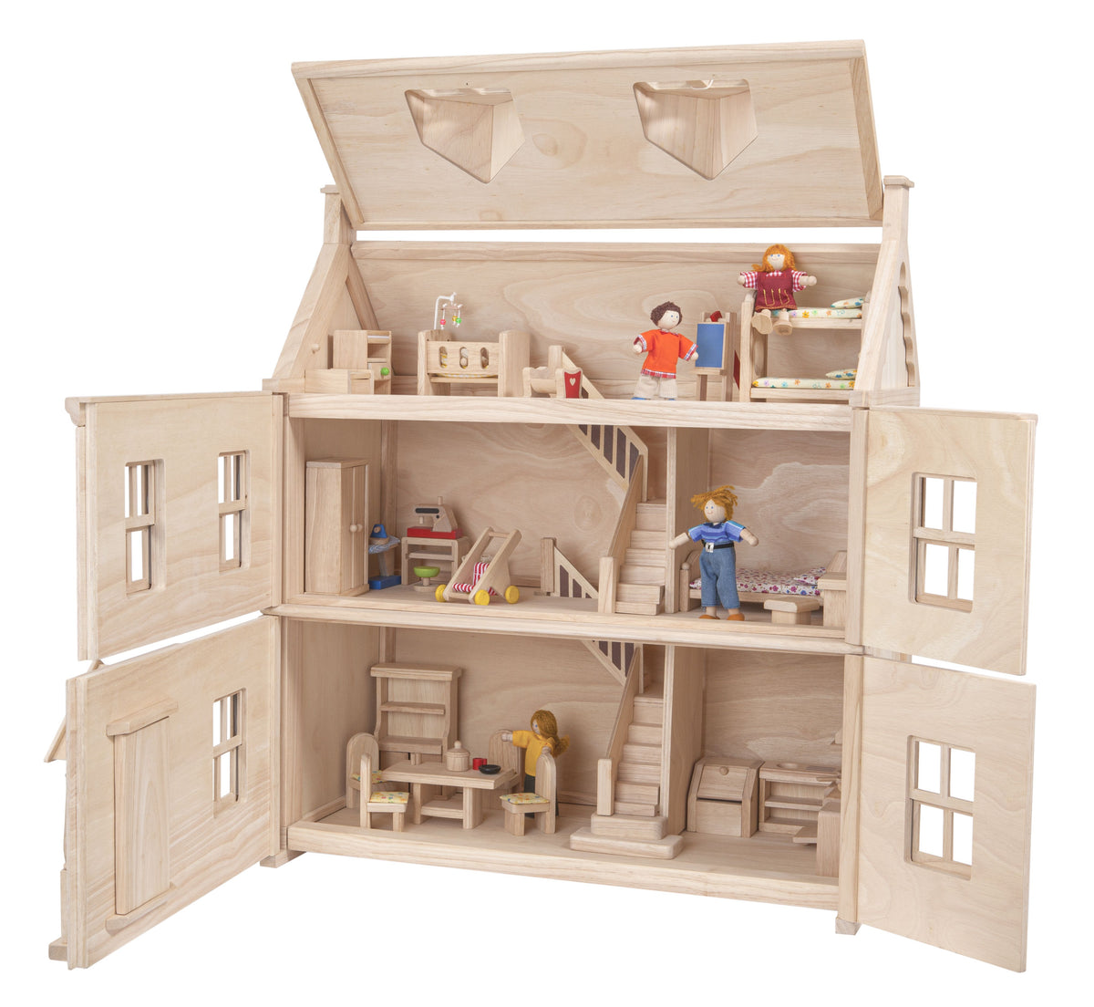 Plan Toys Victorian Dollhouse Poppenhuis 