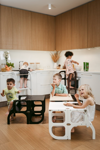 Ette Tete Leertoren Step 'n Sit Hout