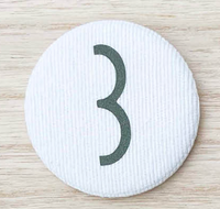 De Kinderwinkel - Liezelijn Cijferbuttons (3-6) Olijf