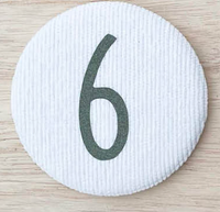 De Kinderwinkel - Liezelijn Cijferbuttons (3-6) Olijf