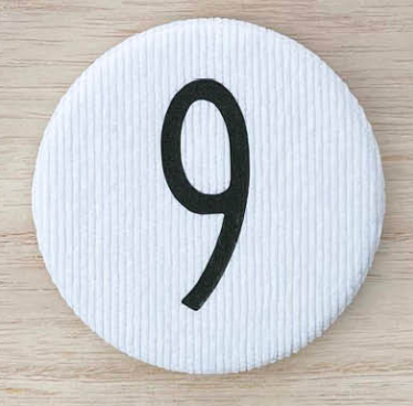 Liezelijn Cijferbuttons (7-10) Olijf