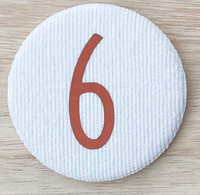 De Kinderwinkel - Liezelijn Cijferbuttons (3-6) Koper