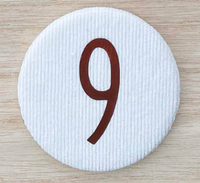 De Kinderwinkel - Kopie van Liezelijn Cijferbuttons (7-10) Koper