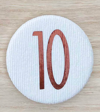 De Kinderwinkel - Kopie van Liezelijn Cijferbuttons (7-10) Koper