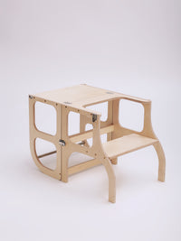 Ette Tete Leertoren Step 'n Sit Hout