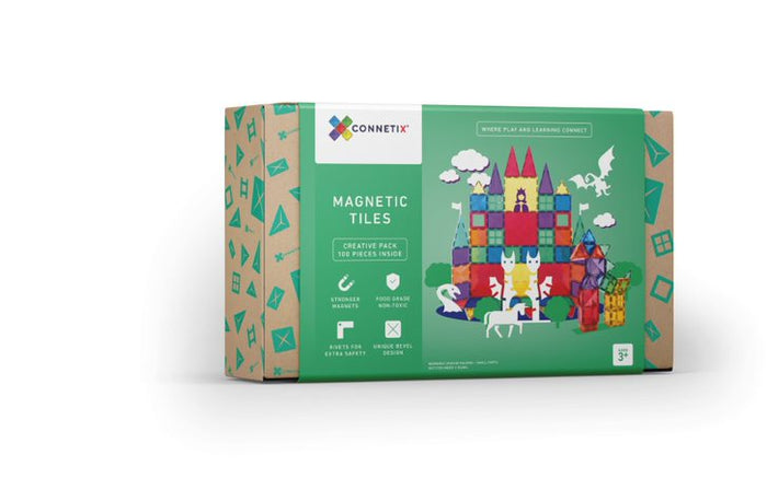 De Kinderwinkel Connetix Magnetic Tiles 100 stuks