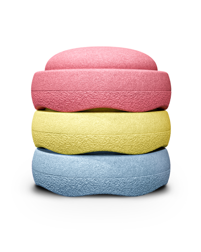 De Kinderwinkel PRE-ORDER Stapelstein Pastel Primary 3 stuks